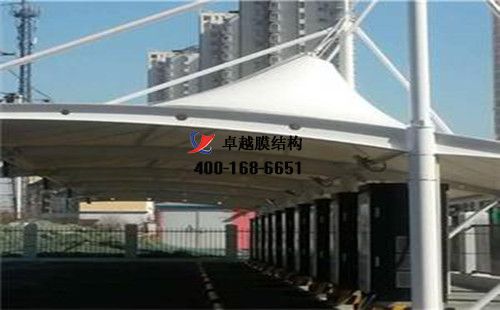 內(nèi)黃膜結(jié)構(gòu)充電站樁停車棚/雨棚【內(nèi)黃縣石油機械有限責任公司等】工程設(shè)計施工案例