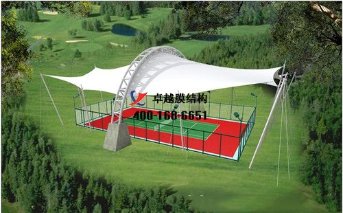  銅川膜結(jié)構(gòu)籃球場【印臺(tái)區(qū)體育場等】工程設(shè)計(jì)施工案例