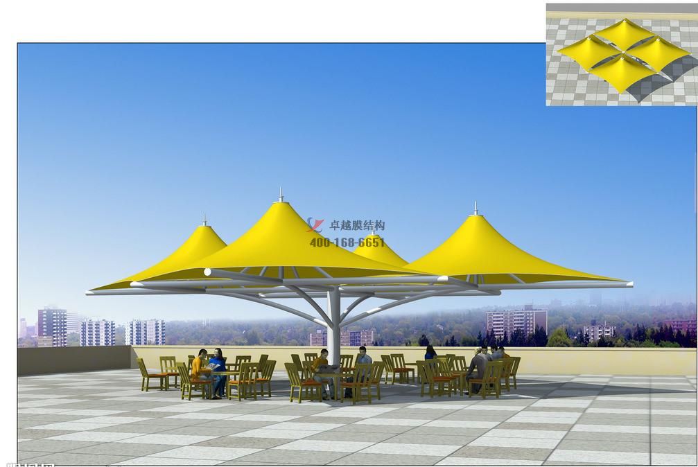 十堰張拉膜結構景觀小品【案例圖片】