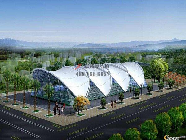 呼倫貝爾開(kāi)封<font color='red'>張拉膜結(jié)構(gòu)</font>景觀小品【案例圖片】