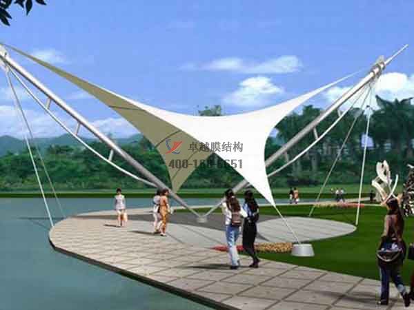 東營(yíng)景觀<font color='red'>張拉膜結(jié)構(gòu)</font>遮陽(yáng)棚【生產(chǎn)廠(chǎng)家】
