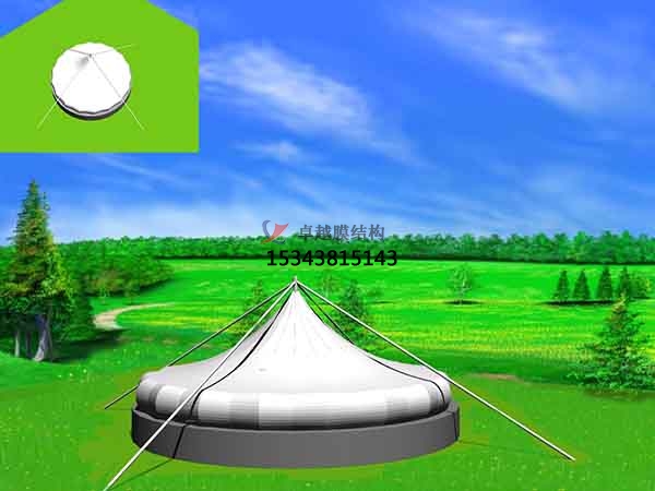 江門市污水池處理池膜結(jié)構(gòu)封閉反吊膜加蓋設計公司【圖片】