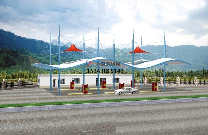 北海膜結構加油站頂棚【生產廠家】