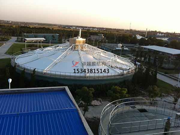 十堰市污水池反封閉罩棚設(shè)計(jì)施工、案例圖片 ?