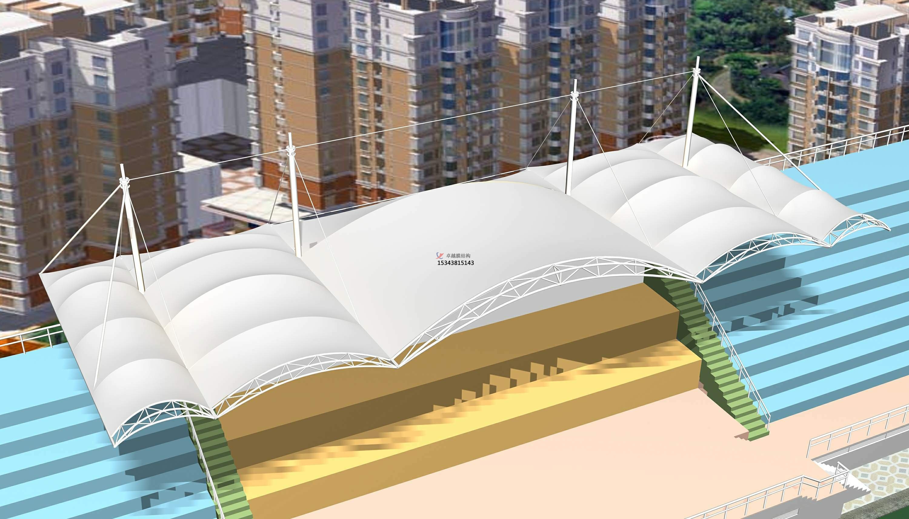 沾益膜結(jié)構(gòu)看臺/舞臺/主席臺設(shè)計(jì)施工安裝生產(chǎn)廠家