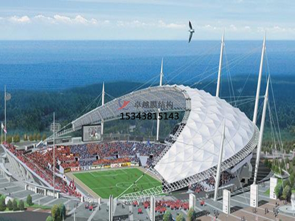 陽新膜結構看臺雨棚設計生產(chǎn)安裝