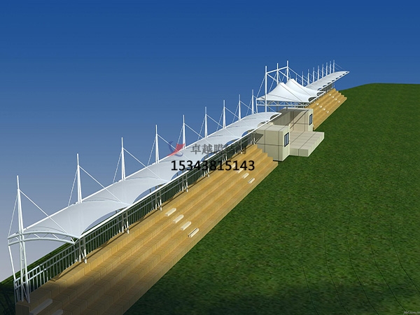 通城膜結構看臺雨棚生產設計安裝