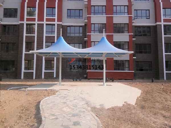 鄭州商業(yè)廣場張拉膜結(jié)構(gòu)景觀棚/雨棚設計搭建