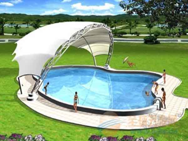 夏日炎炎，充氣膜游泳池