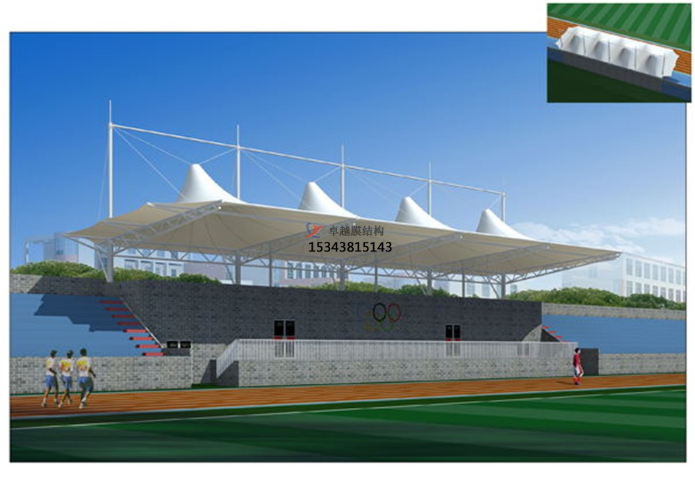  膜結構看臺是什么樣得構造？