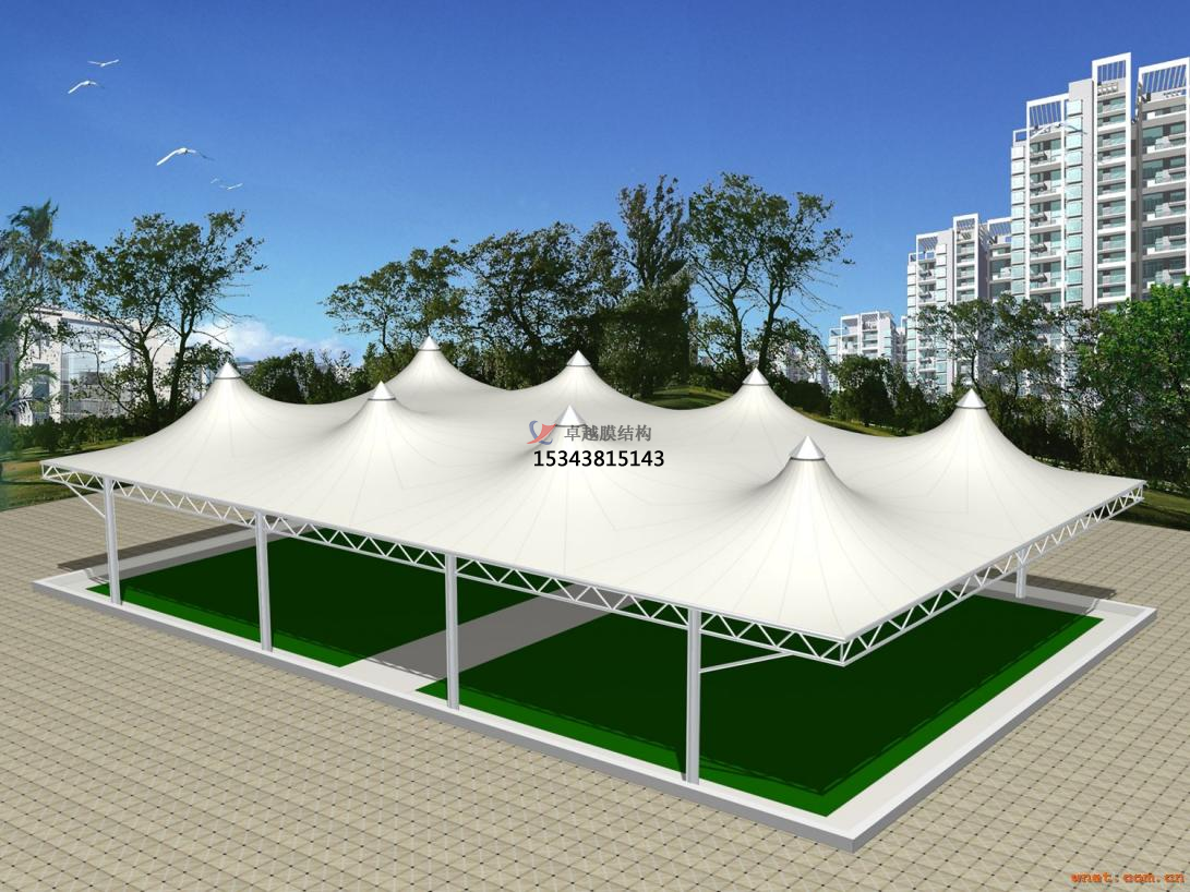 鶴壁網(wǎng)球場膜結構雨棚廠家