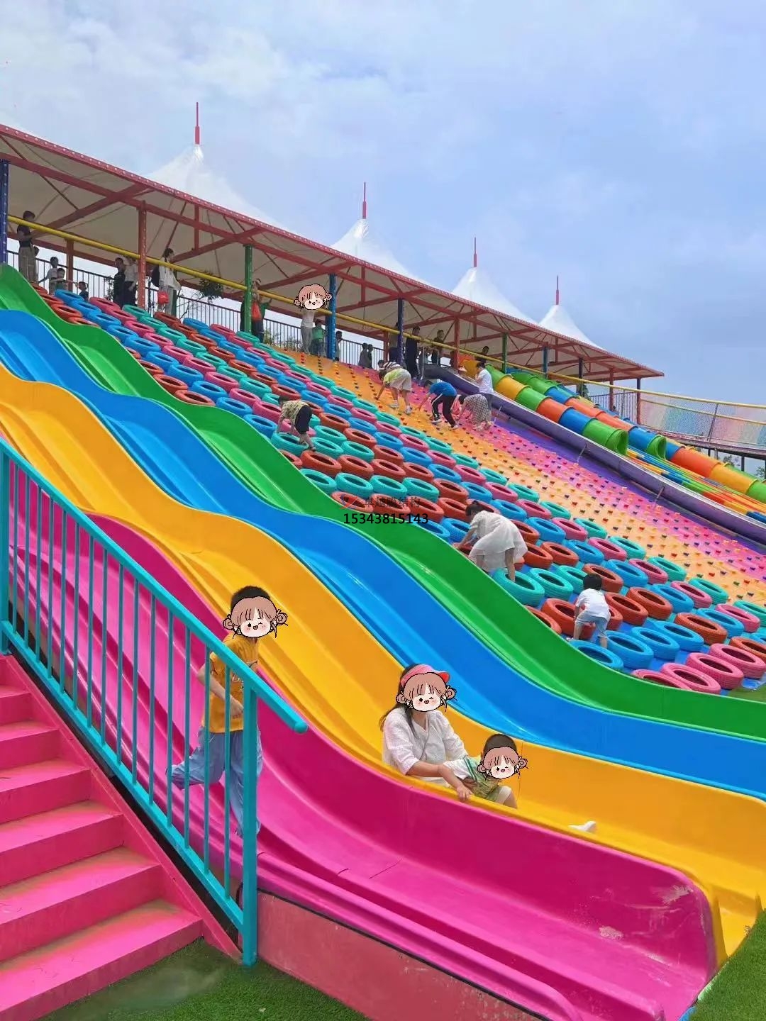 長(zhǎng)治滑世界橘紅色<font color='red'>張拉膜結(jié)構(gòu)</font>生產(chǎn)