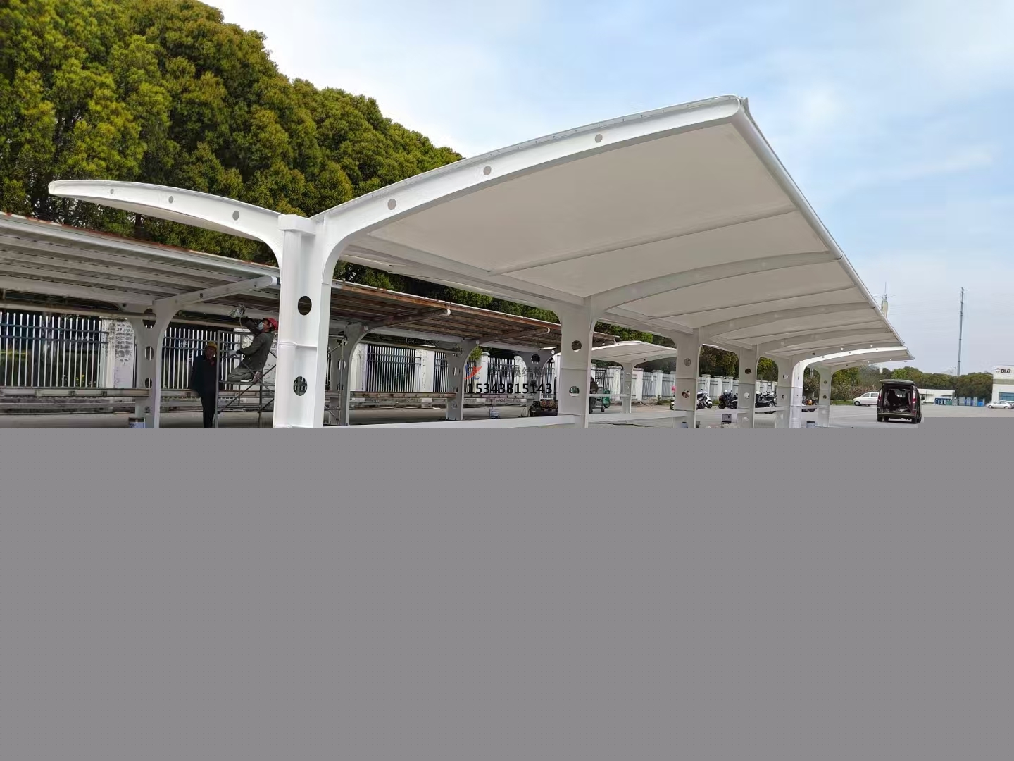 婁底充電樁車棚——婁底膜結構公司【專業(yè)廠家】